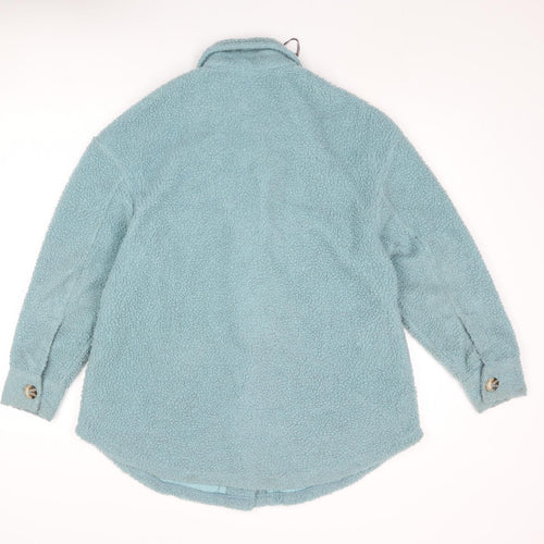 US Polo Assn. Womens Blue Jacket Coat Size XS Button - Shirt Jacket