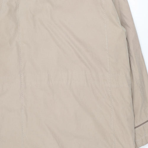Bonmarché Womens Beige Parka Coat Size L Zip