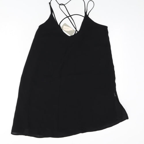 FOREVER 21 Womens Black Polyester A-Line Size XS V-Neck Pullover