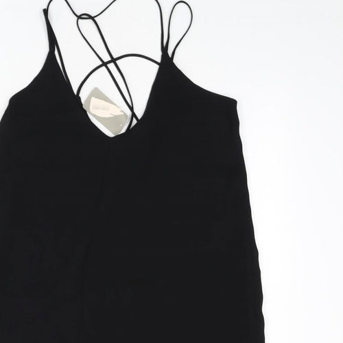 FOREVER 21 Womens Black Polyester A-Line Size XS V-Neck Pullover