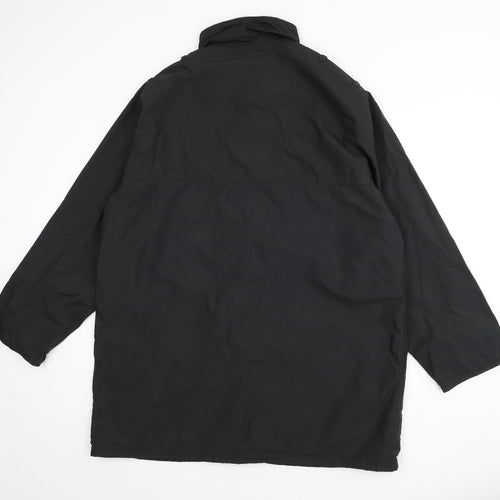 Wood Harris Mens Black Jacket Coat Size L Zip