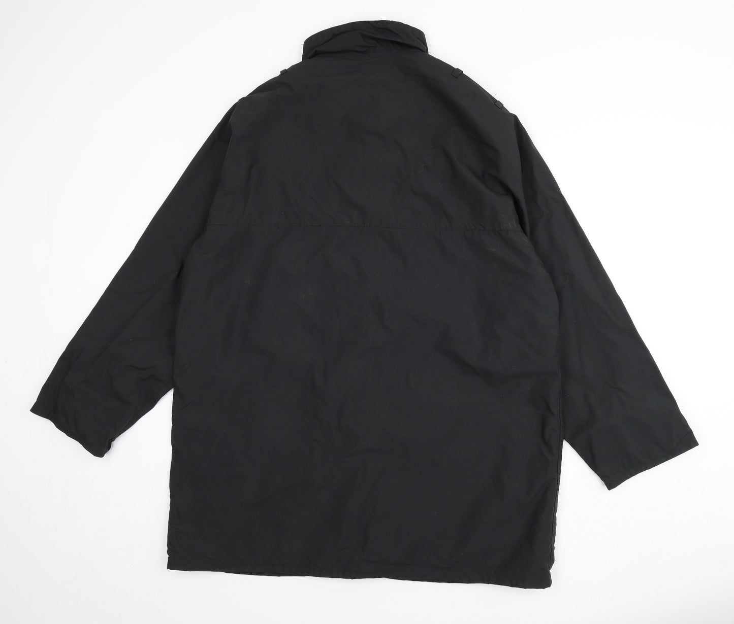 Wood Harris Mens Black Jacket Coat Size L Zip