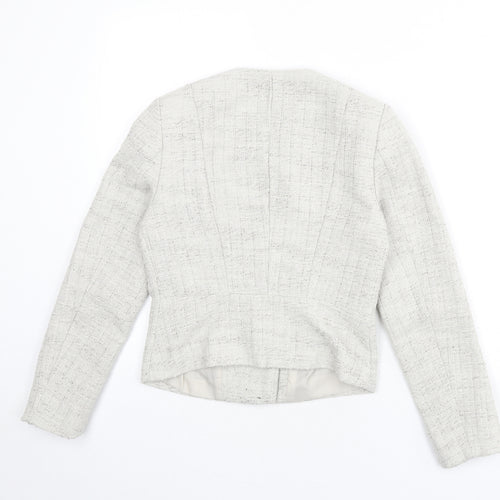 H&M Womens Beige Jacket Size 8 Zip
