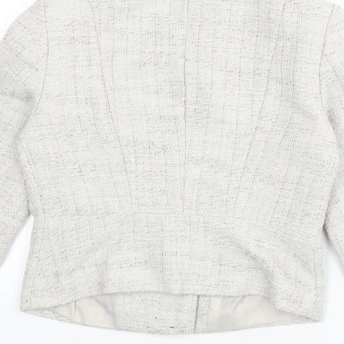 H&M Womens Beige Jacket Size 8 Zip