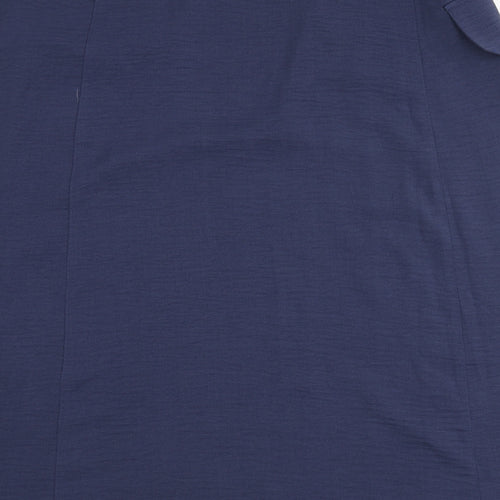 Capsule Womens Blue Polyester Wrap Skirt Size 22 Tie