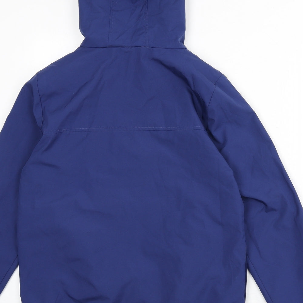 VANS Mens Blue Windbreaker Coat Size XS Zip