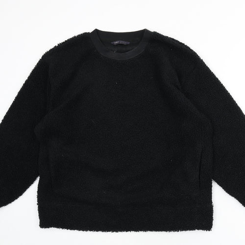 Marks and Spencer Womens Black Polyester Pullover Sweatshirt Size L Pullover