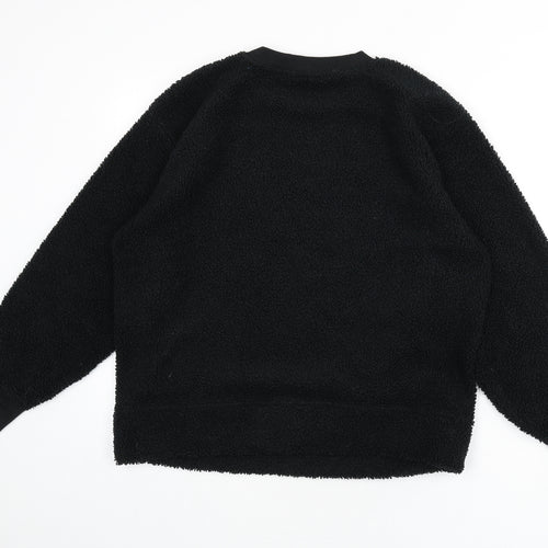 Marks and Spencer Womens Black Polyester Pullover Sweatshirt Size L Pullover