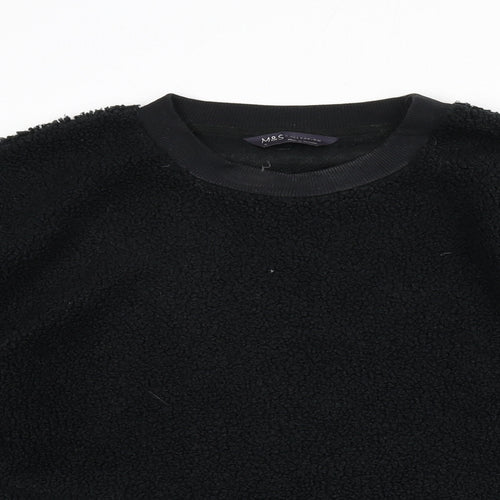 Marks and Spencer Womens Black Polyester Pullover Sweatshirt Size L Pullover
