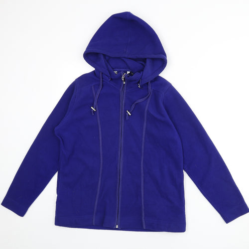 EWM Womens Blue Jacket Size 10 Zip - Size 10-12