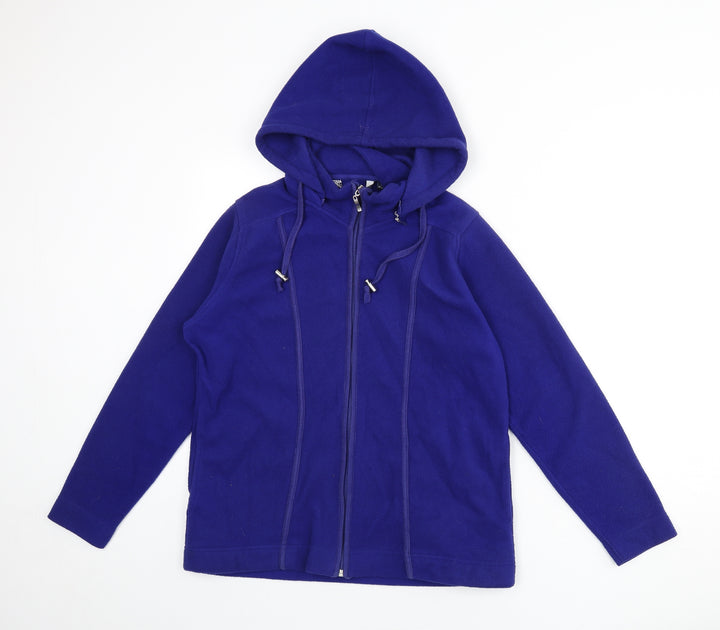 EWM Womens Blue Jacket Size 10 Zip - Size 10-12