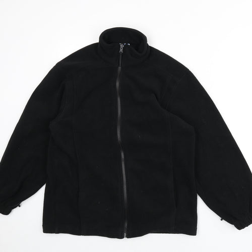 Blue Max Womens Black Jacket Size 6 Zip