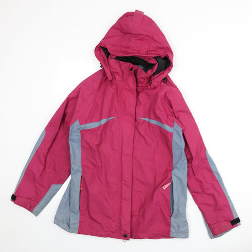 Outdoor Womens Pink Jacket Coat Size 14 Zip