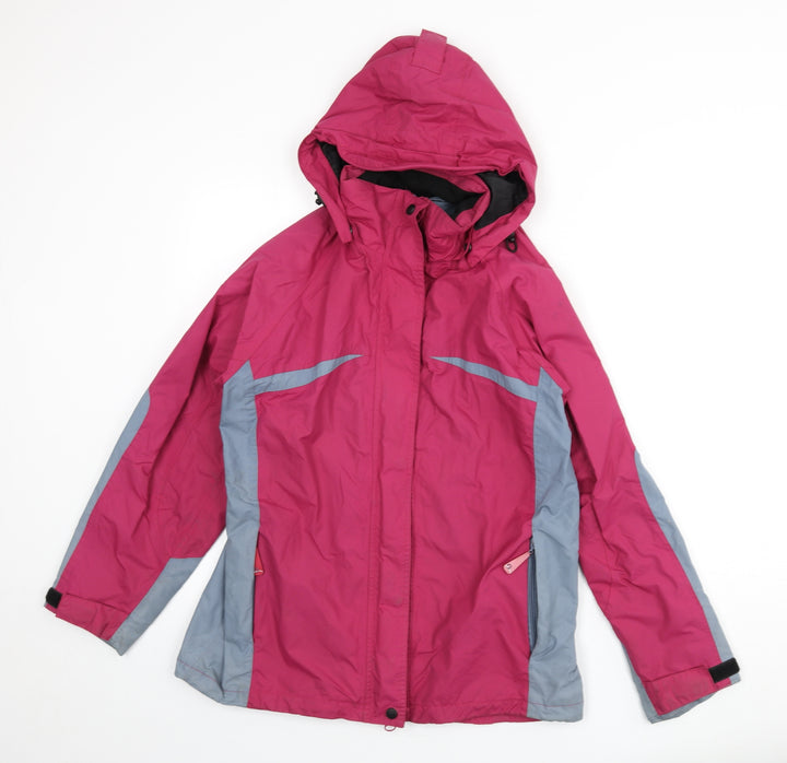 Outdoor Womens Pink Jacket Coat Size 14 Zip