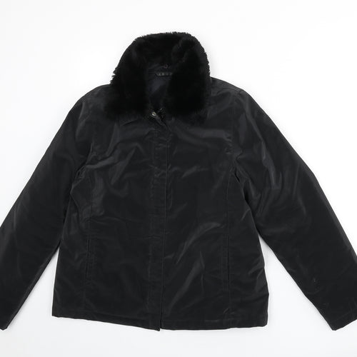 Dorothy Perkins Womens Black Jacket Size 12 Zip