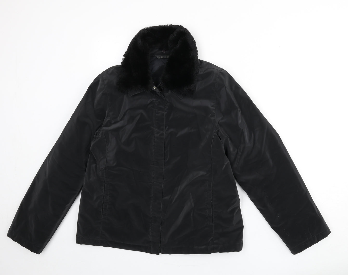 Dorothy Perkins Womens Black Jacket Size 12 Zip