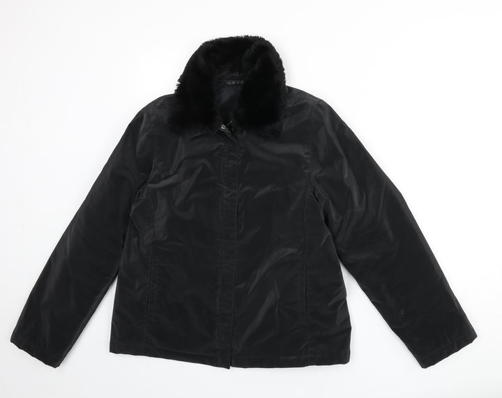 Dorothy Perkins Womens Black Jacket Size 12 Zip
