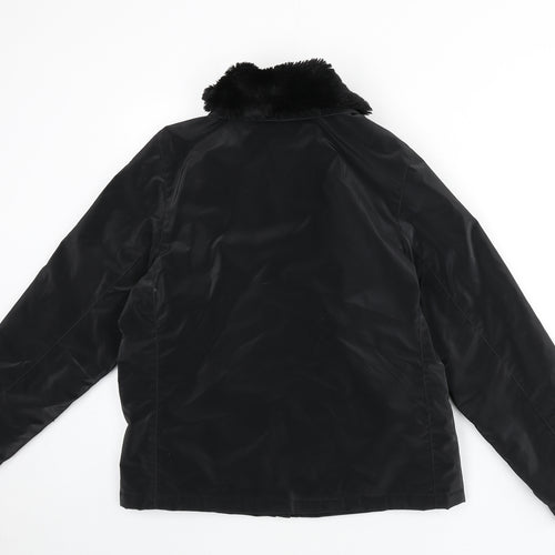 Dorothy Perkins Womens Black Jacket Size 12 Zip