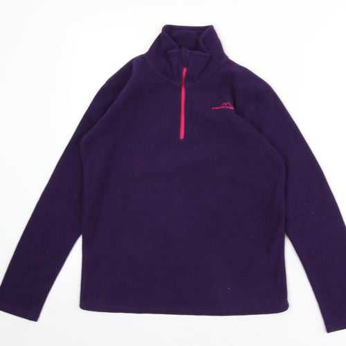 Freedom Trail Womens Purple Polyester Pullover Sweatshirt Size 4 Zip