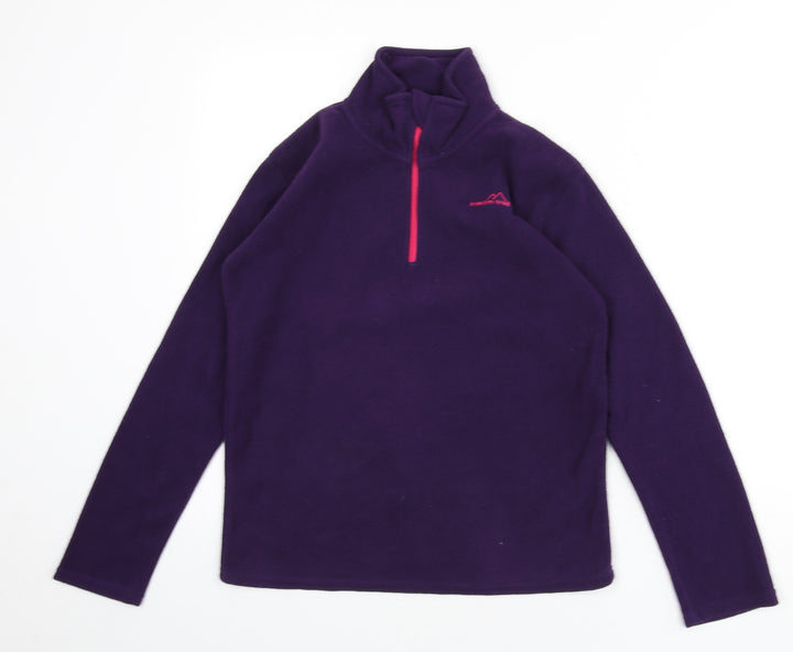Freedom Trail Womens Purple Polyester Pullover Sweatshirt Size 4 Zip