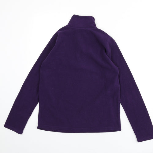 Freedom Trail Womens Purple Polyester Pullover Sweatshirt Size 4 Zip