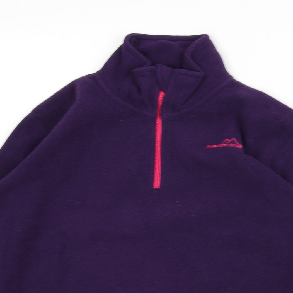 Freedom Trail Womens Purple Polyester Pullover Sweatshirt Size 4 Zip