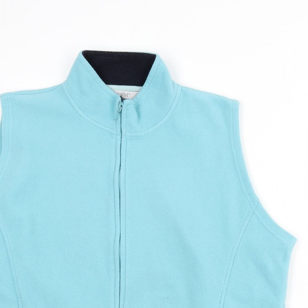 EWM Womens Blue Gilet Jacket Size 22 Zip - Size 22-24