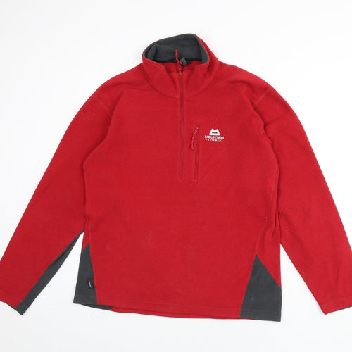 Mountain Equipment Mens Red Polyester Pullover Sweatshirt Size M