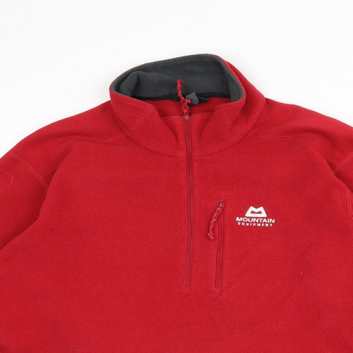 Mountain Equipment Mens Red Polyester Pullover Sweatshirt Size M