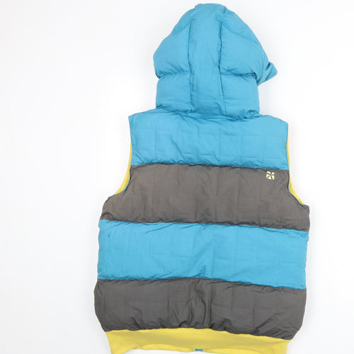 Animal Womens Multicoloured Striped Gilet Coat Size 12 Zip
