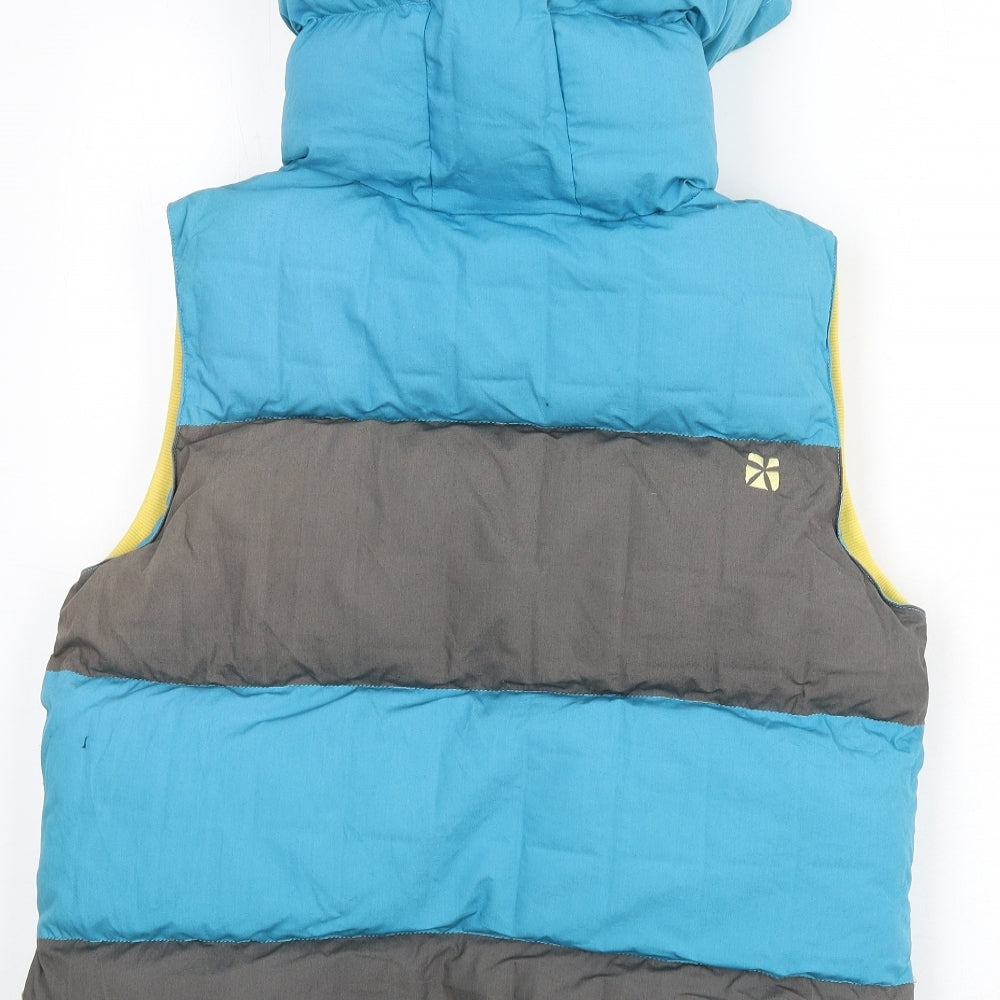 Animal Womens Multicoloured Striped Gilet Coat Size 12 Zip