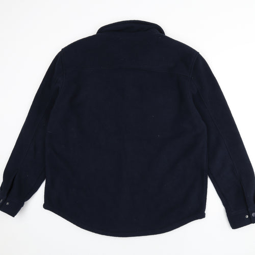 Marks and Spencer Mens Blue Jacket Size L Snap