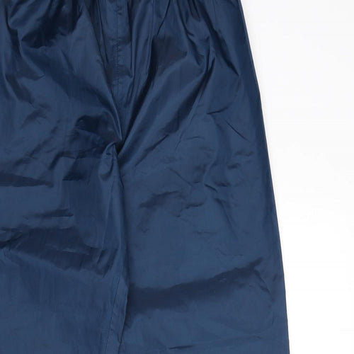 DECATHLON Boys Blue Polyester Windbreaker Trousers Size 12 Years L26 in Regular Pullover