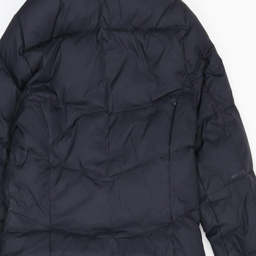 Crew Clothing Womens Blue Parka Coat Size 8 Zip