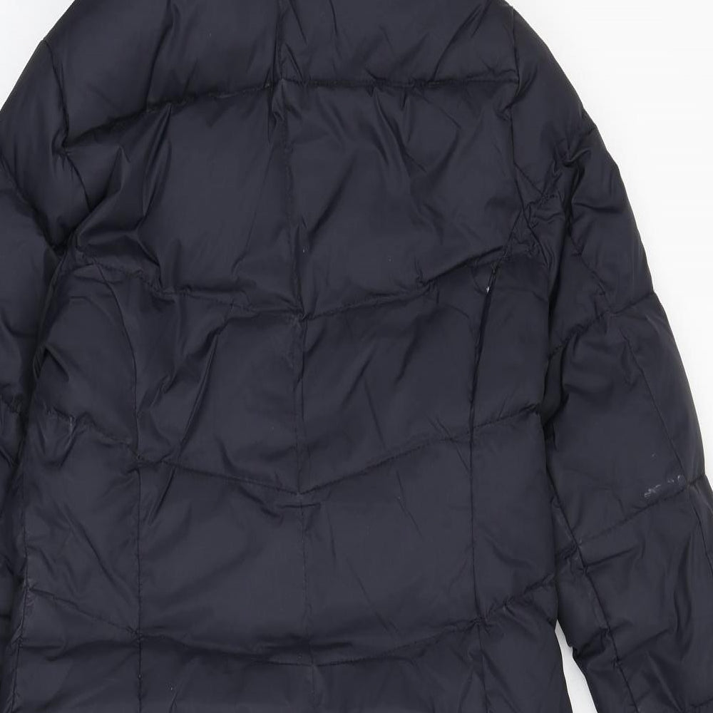 Crew Clothing Womens Blue Parka Coat Size 8 Zip