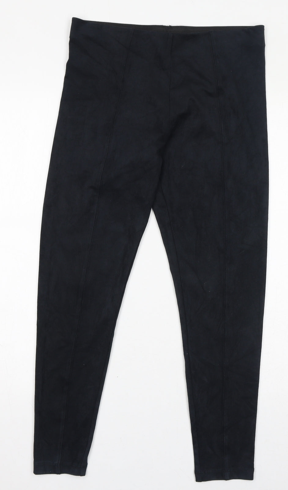 Marks and Spencer Womens Black Polyester Capri Leggings Size 12 L25 in