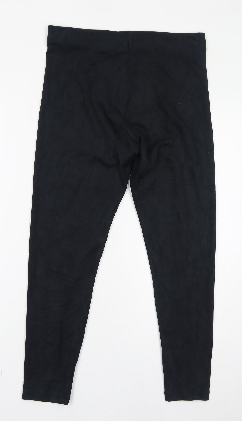 Marks and Spencer Womens Black Polyester Capri Leggings Size 12 L25 in