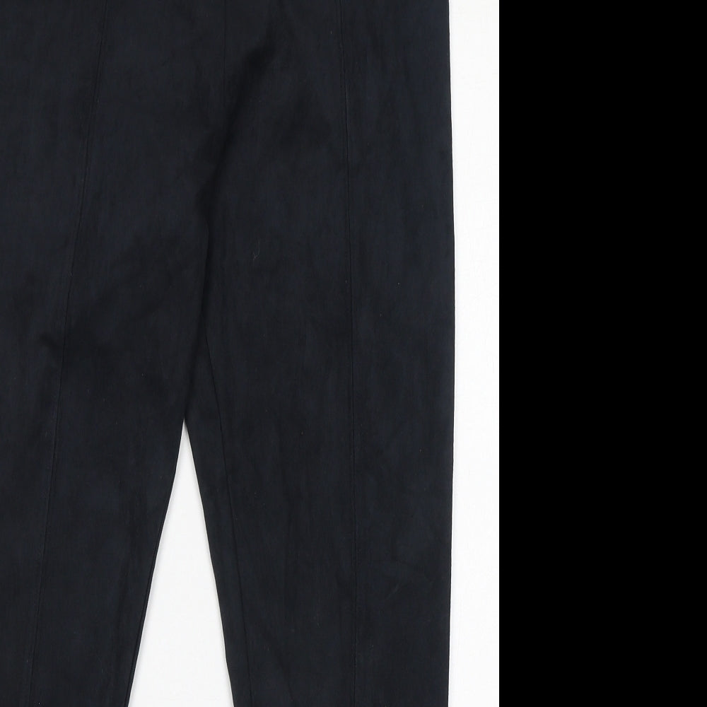 Marks and Spencer Womens Black Polyester Capri Leggings Size 12 L25 in