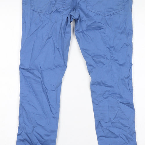 NEXT Womens Blue Cotton Jegging Jeans Size 10 L30 in Regular Zip