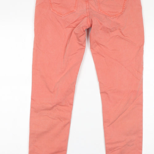 fransa Womens Pink Cotton Skinny Jeans Size 30 in L30 in Regular Zip