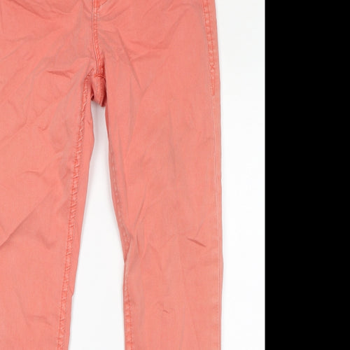 fransa Womens Pink Cotton Skinny Jeans Size 30 in L30 in Regular Zip