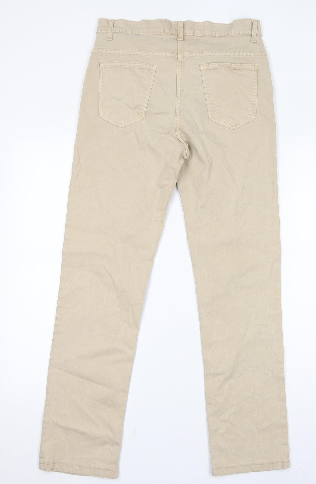 Amazing Woman Womens Beige Cotton Skinny Jeans Size 12 L29 in Regular Zip