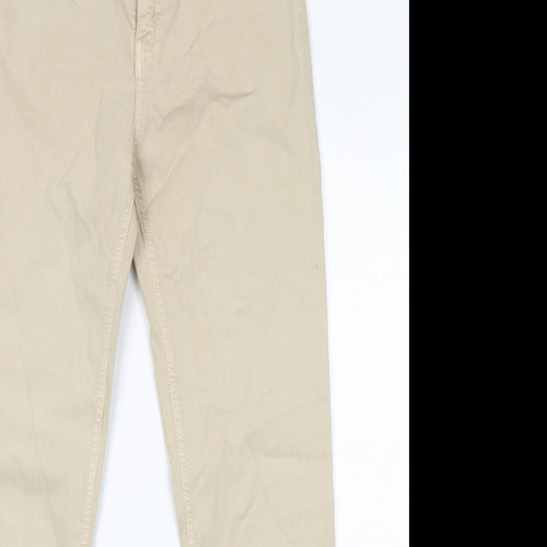 Amazing Woman Womens Beige Cotton Skinny Jeans Size 12 L29 in Regular Zip