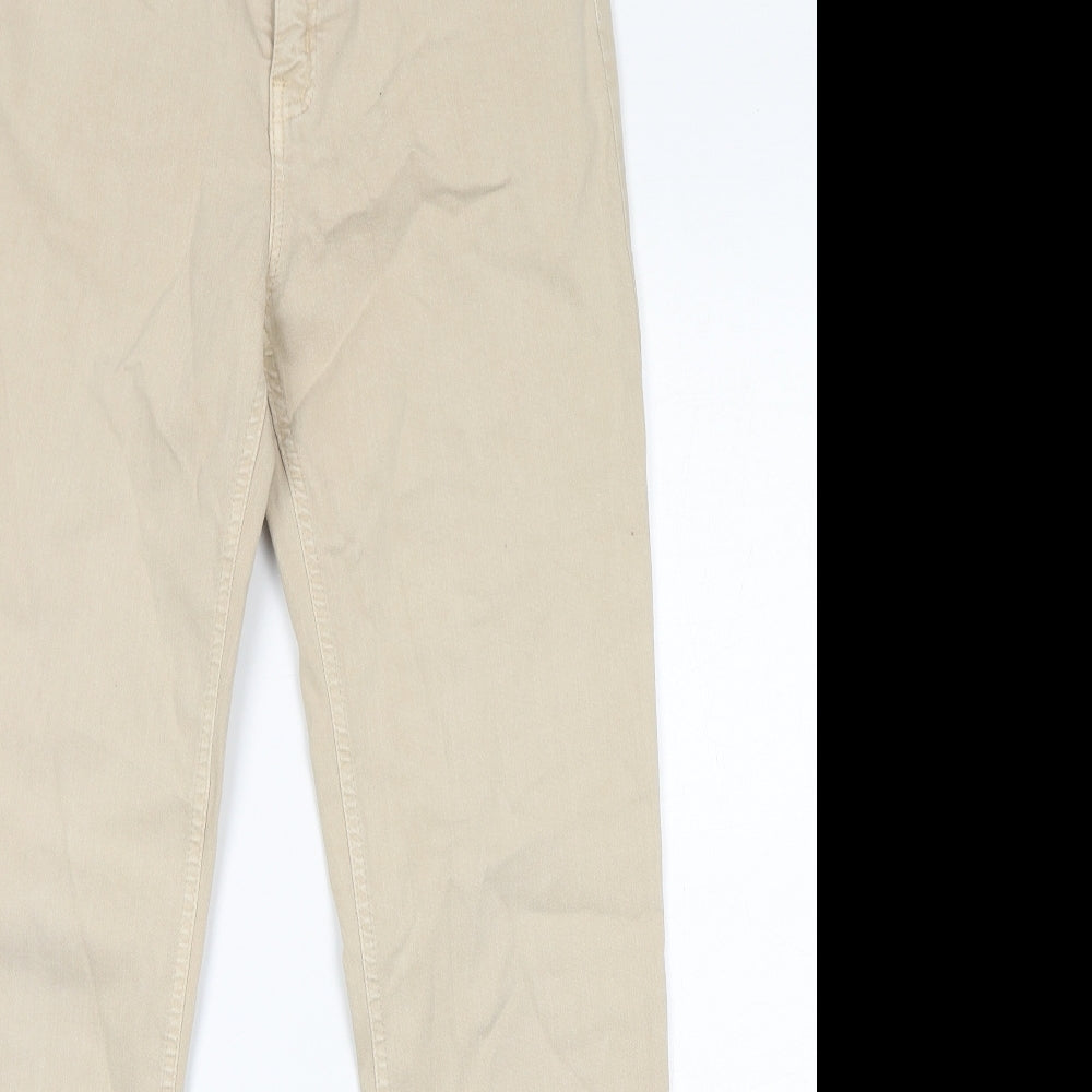 Amazing Woman Womens Beige Cotton Skinny Jeans Size 12 L29 in Regular Zip