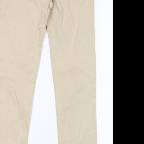 Amazing Woman Womens Beige Cotton Skinny Jeans Size 12 L29 in Regular Zip