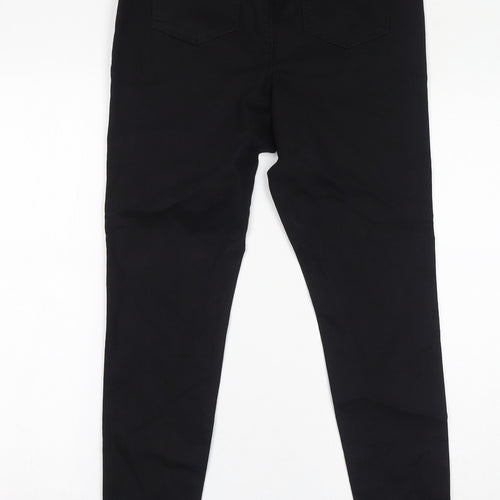 Papaya Womens Black Cotton Jegging Jeans Size 12 L30 in Regular