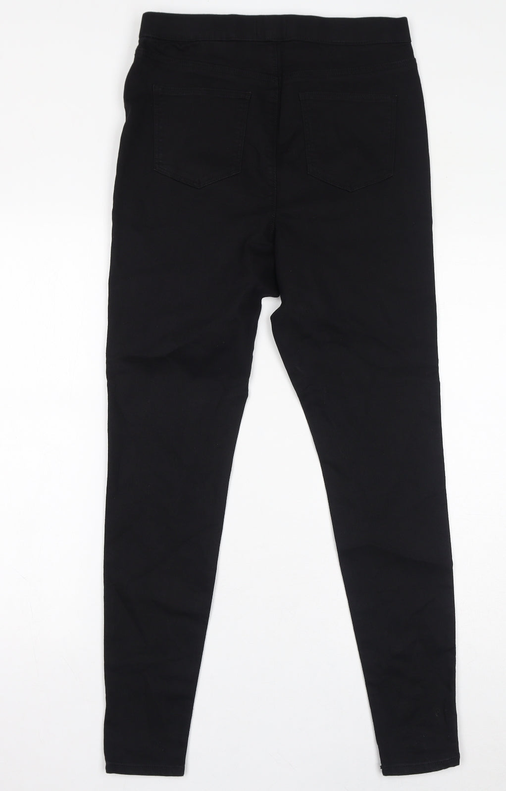 Papaya Womens Black Cotton Jegging Jeans Size 12 L30 in Regular