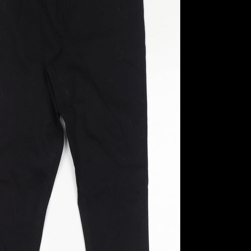 Papaya Womens Black Cotton Jegging Jeans Size 12 L30 in Regular