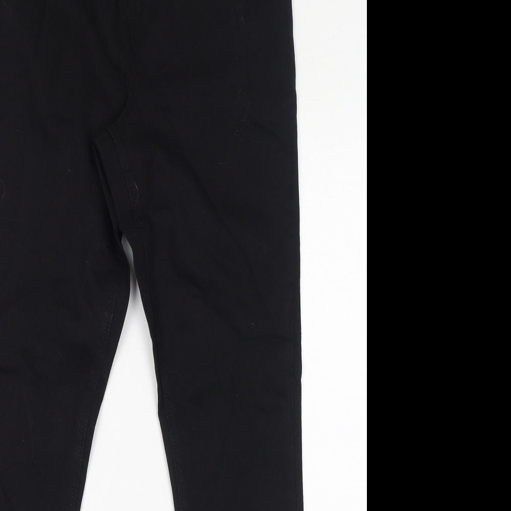 Papaya Womens Black Cotton Jegging Jeans Size 12 L30 in Regular
