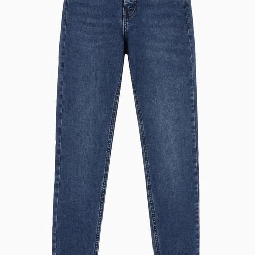 Topshop Womens Blue Cotton Skinny Jeans Size 25 in L30 in Regular Zip